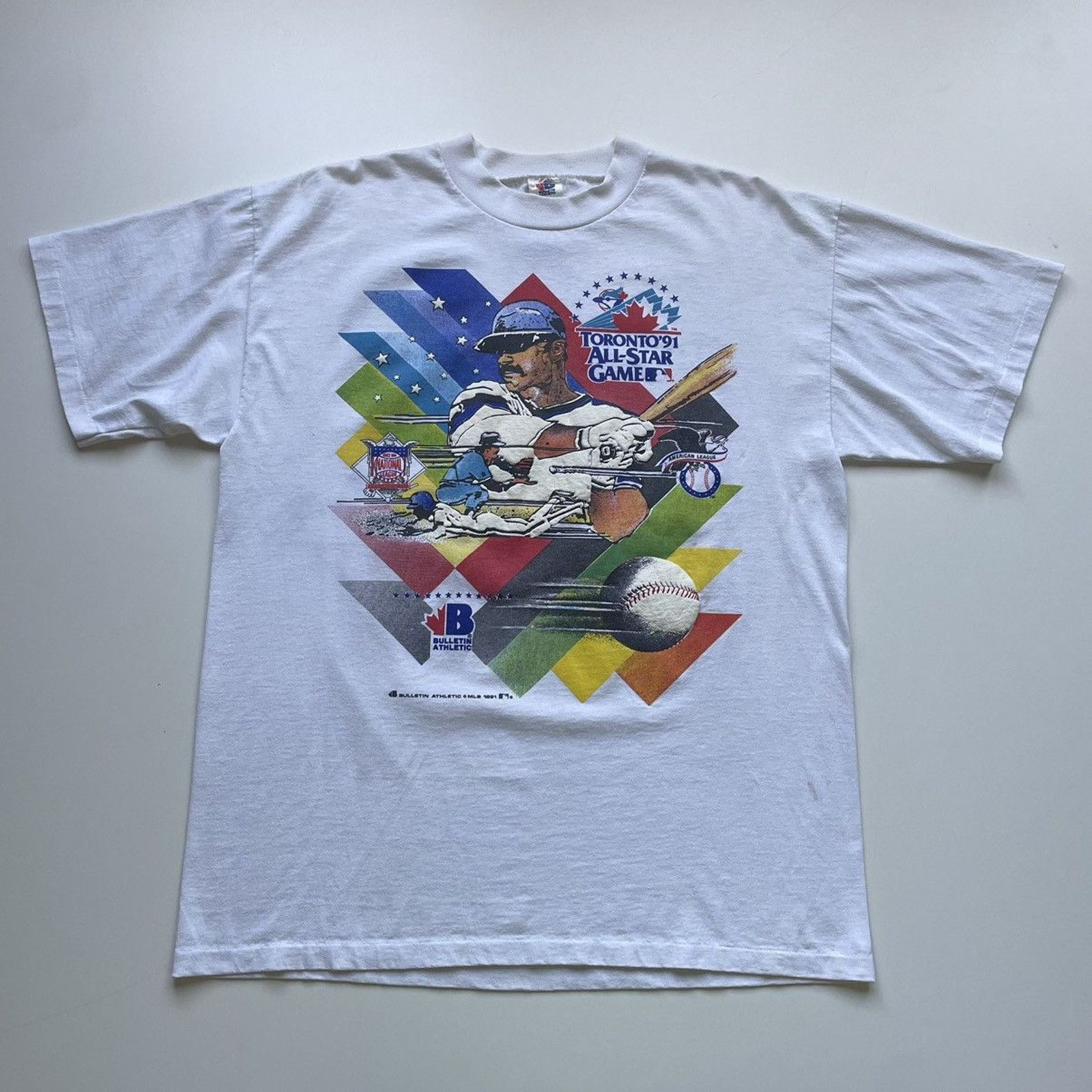 MLB × Vintage Vintage 1991 MLB Allstar Baseball Game T Shirt XL 90s Sport Size US XL / EU 56 / 4 - 1 Thumbnail