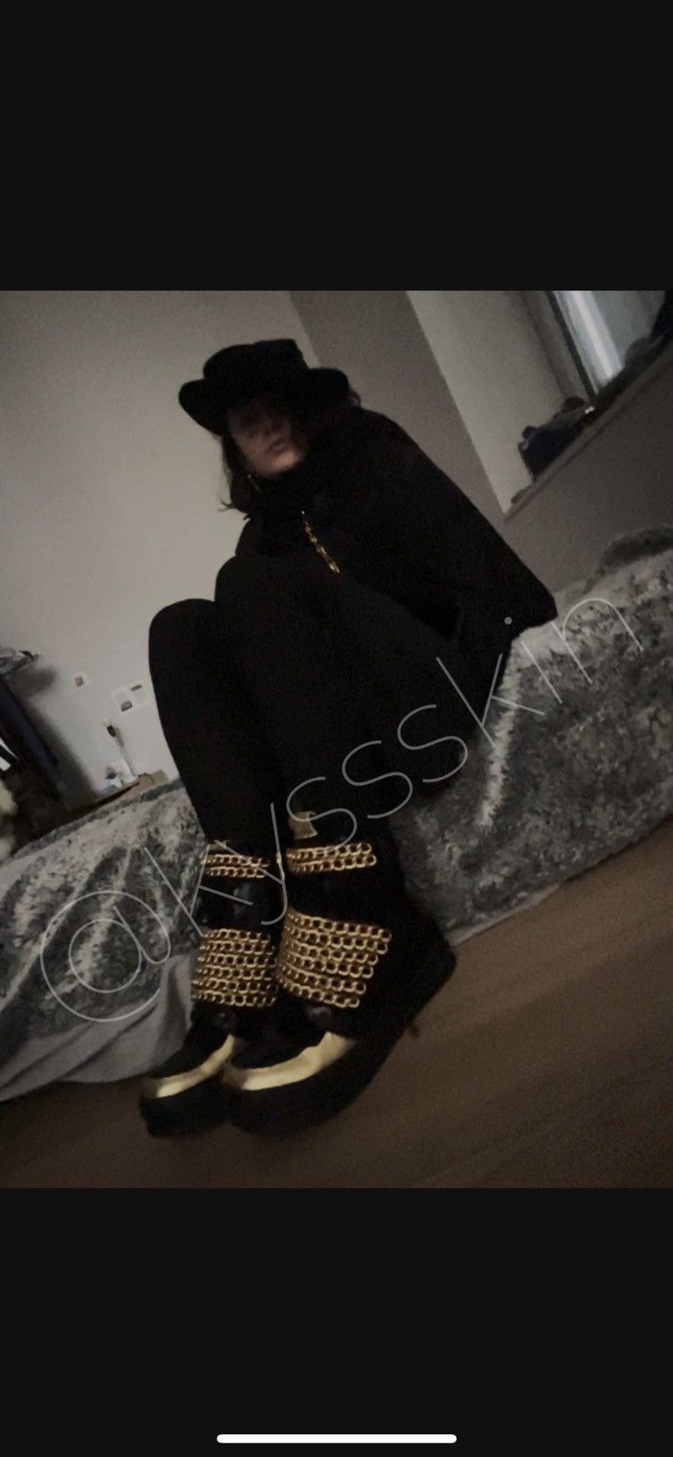 Jeffrey Campbell × Jeremy Scott Jeffrey Campbell Hi Top Chain Sneakers Size US 7 / IT 37 - 2 Thumbnail