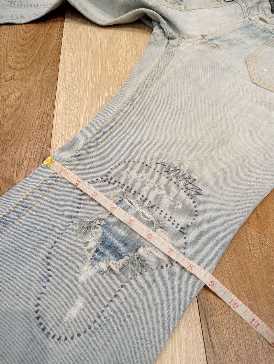 If Six Was Nine JAPANESE CUSTOM CULTURE FLARED JEANS Size US 33 - 24 Thumbnail