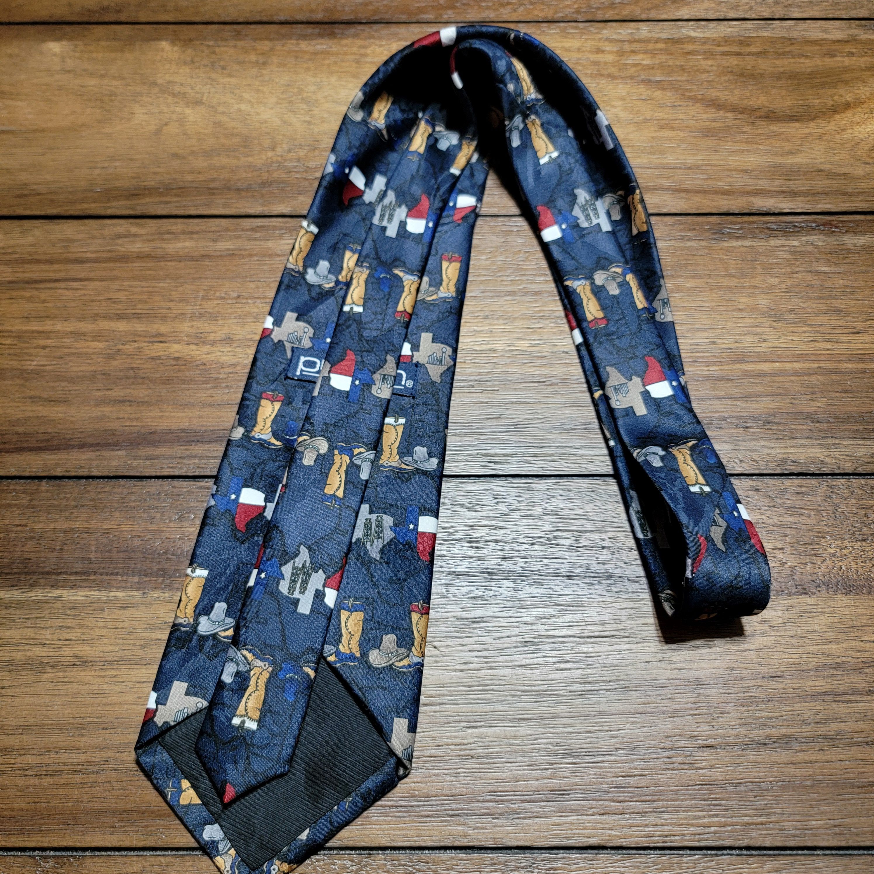 Puritan Puritan Texas Theme 100% Polyester Tie Size ONE SIZE - 4 Thumbnail