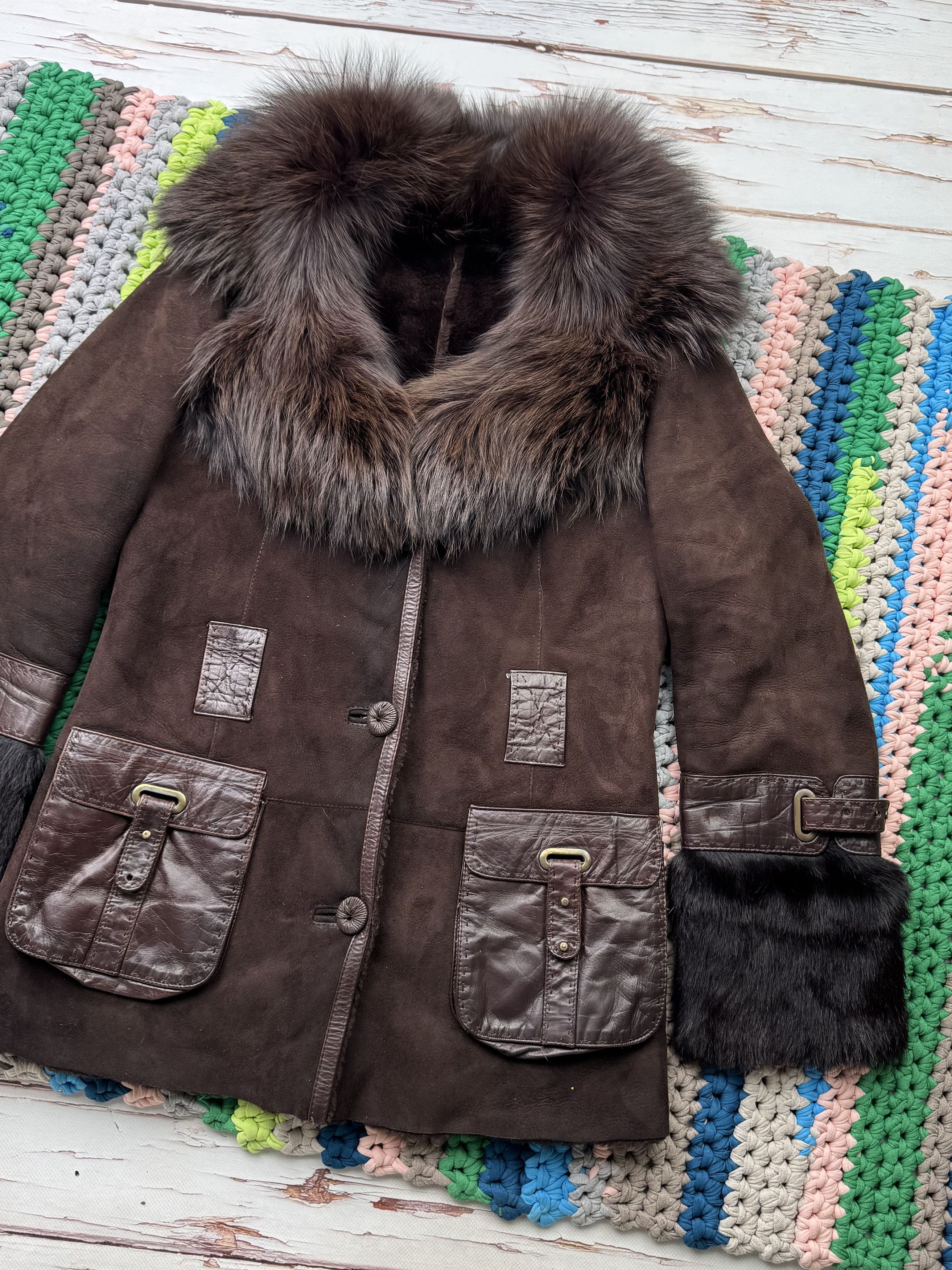 Hysteric Glamour Vintage Real Sheepskin Jacket With Real Fur Details D15V276) Size S / US 4 / IT 40 - 3 Thumbnail
