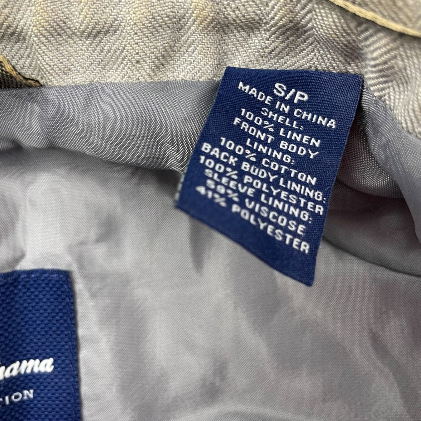 Tommy Bahama Tommy Bahama Men’s 100% Irish Linen 2-Button Blazer Beige/Ta Size 40R - 7 Thumbnail