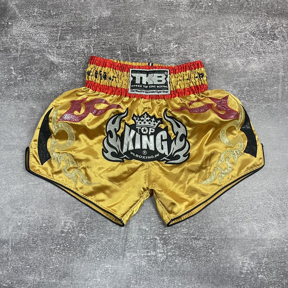 Japanese Brand Vintage Top King Boxing Shorts Size US 33 - 1 Thumbnail