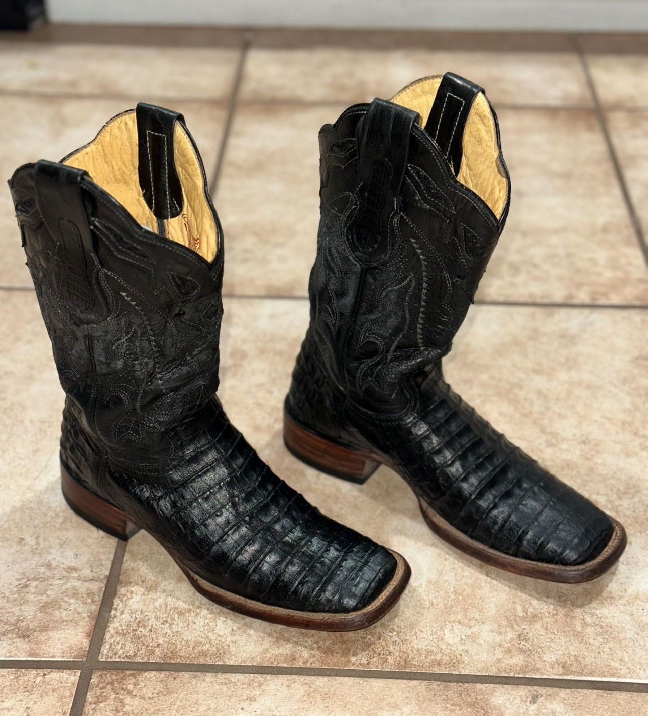 Vintage Crocodile boots Size US 6.5 / EU 39-40 - 1 Thumbnail