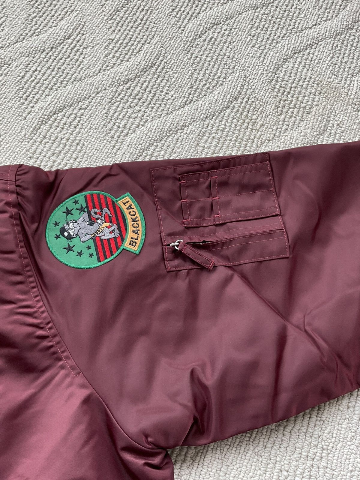 DENIM TEARS Denim Tears Bomber Jacket Maroon Size US XXL / EU 58 / 5 - 3 Thumbnail