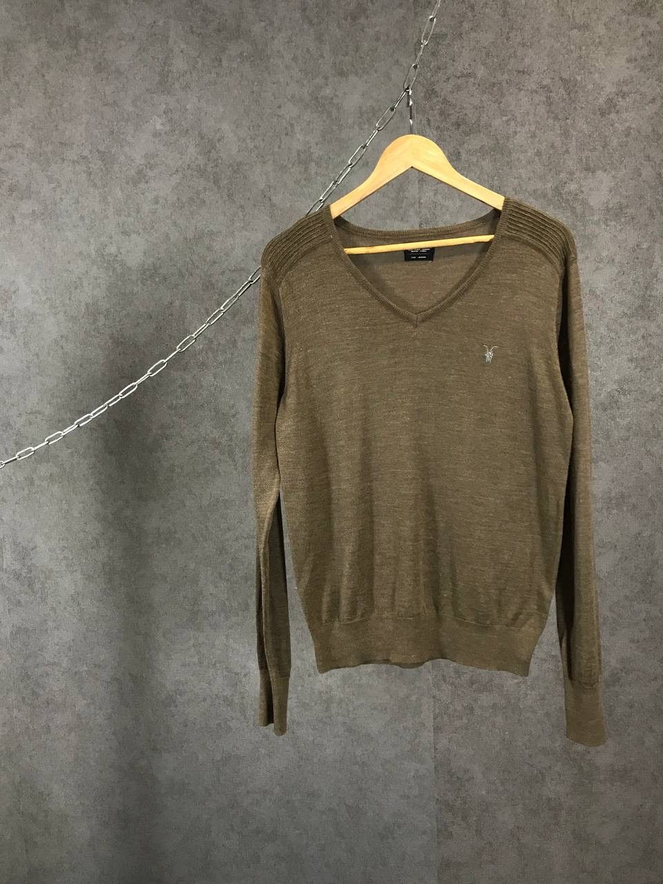 Allsaints × Vintage Allsaints vintage logo v neck sweater Size US M / EU 48-50 / 2 - 1 Thumbnail