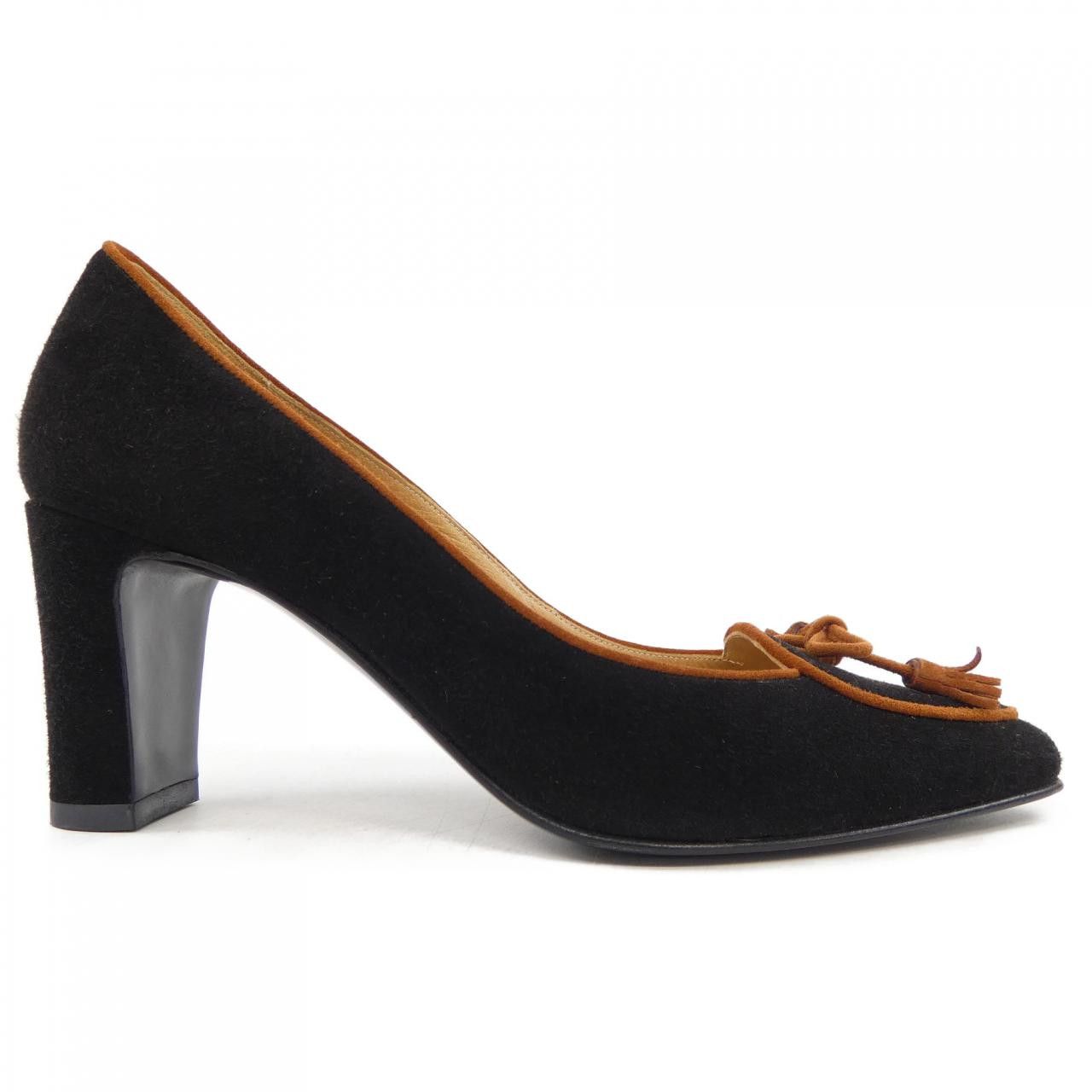 Hermes Hermès Pumps 34 Leather Shoes DUTY FREE for USA
