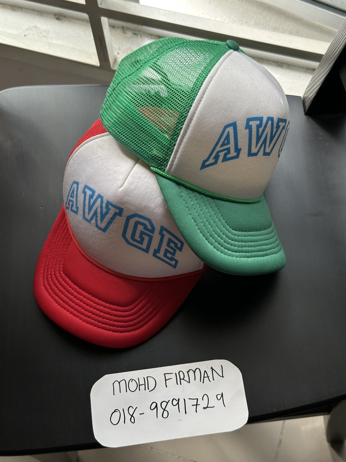 AWGE メッシュキャップ キャップ Logo mesh asap rocky AWGE ASAP Rocky Trucker Hat - Designer Y2K Graphic Foam