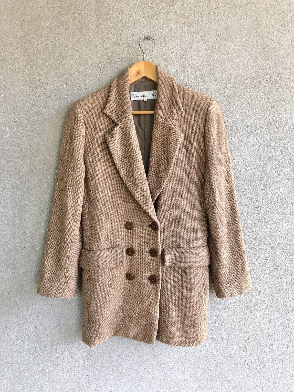 Christian Dior Monsieur Vintage Christian Dior crochet double breast coat jacket Size M / US 6-8 / IT 42-44 - 1 Thumbnail