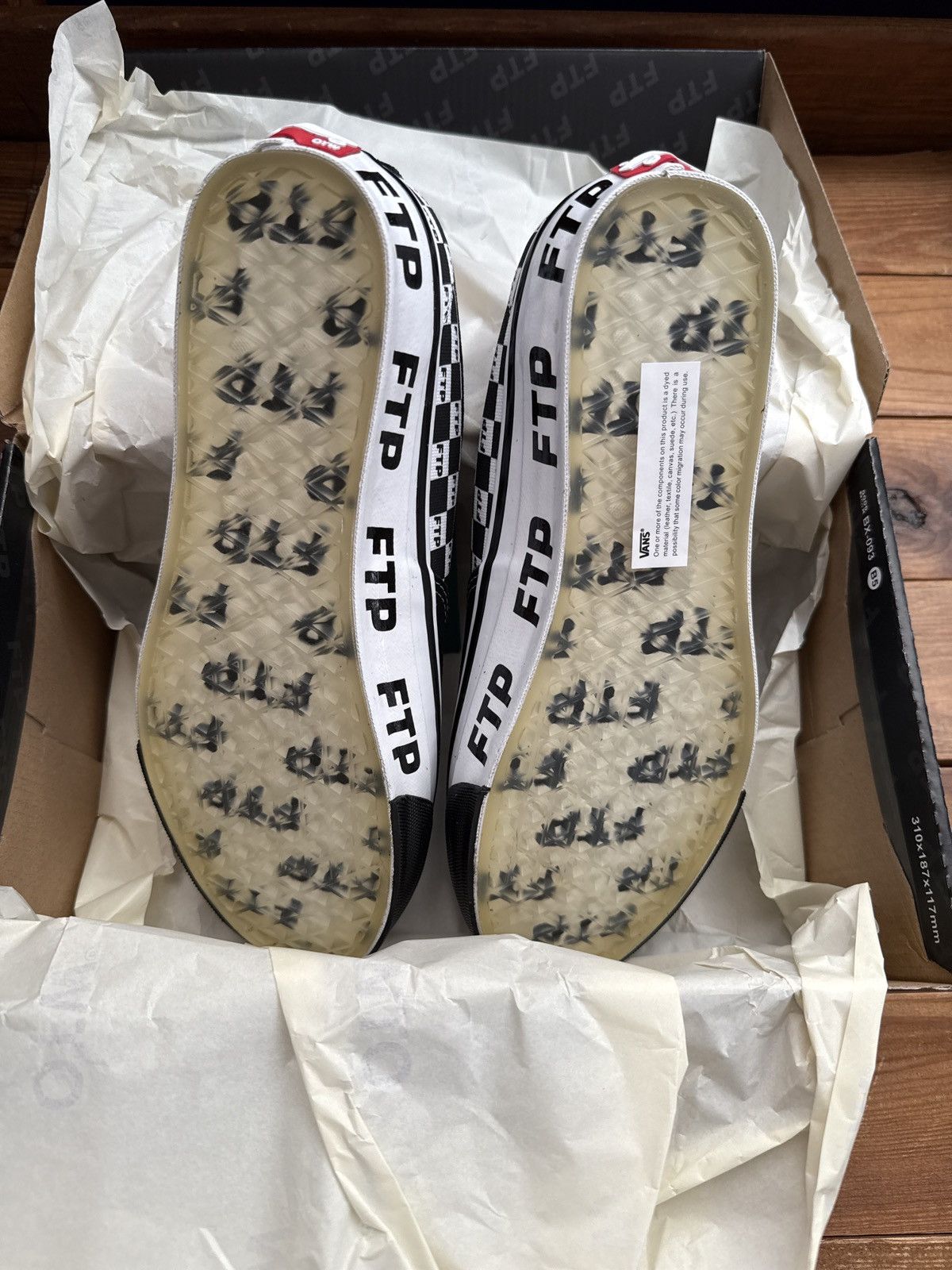 Fuck The Population × Vans FTP x Vans OTW 44 Checkered Sneakers Size US 9 / EU 42 - 4 Thumbnail