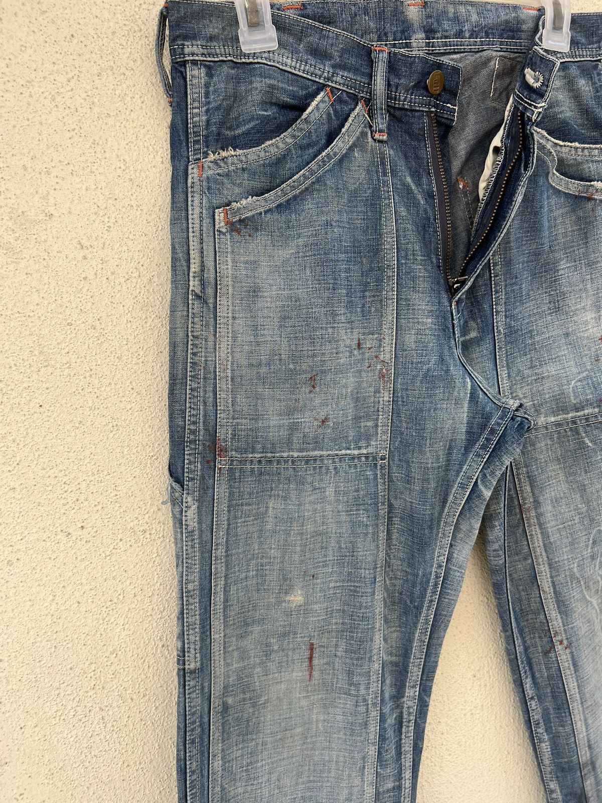 Full Count & Co. Vintage Full Count Japan Painter Denim Double Knee Work Pant Size US 30 / EU 46 - 8 Thumbnail