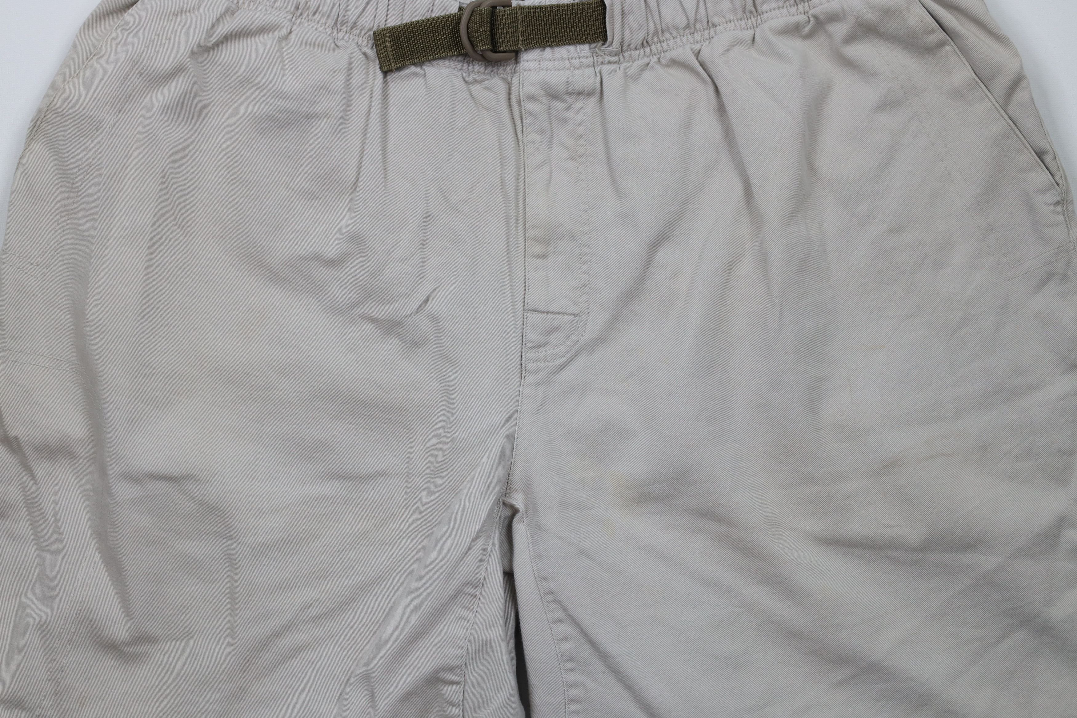 Columbia × Vintage Vintage 90s Columbia Belted Above Knee Shorts Beige Cotton Size US 36 / EU 52 - 3 Thumbnail