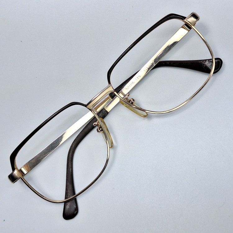 Other 80s Japan Vintage Ggron Pure Titanium Browline Point Glasses Size ONE SIZE - 1 Thumbnail