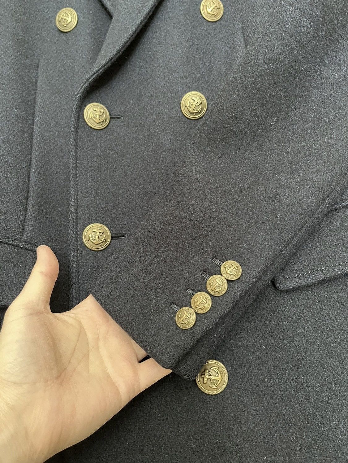 Hedi Slimane × Saint Laurent Paris Saint laurent AW13 Allure navy coat Size US M / EU 48-50 / 2 - 3 Thumbnail