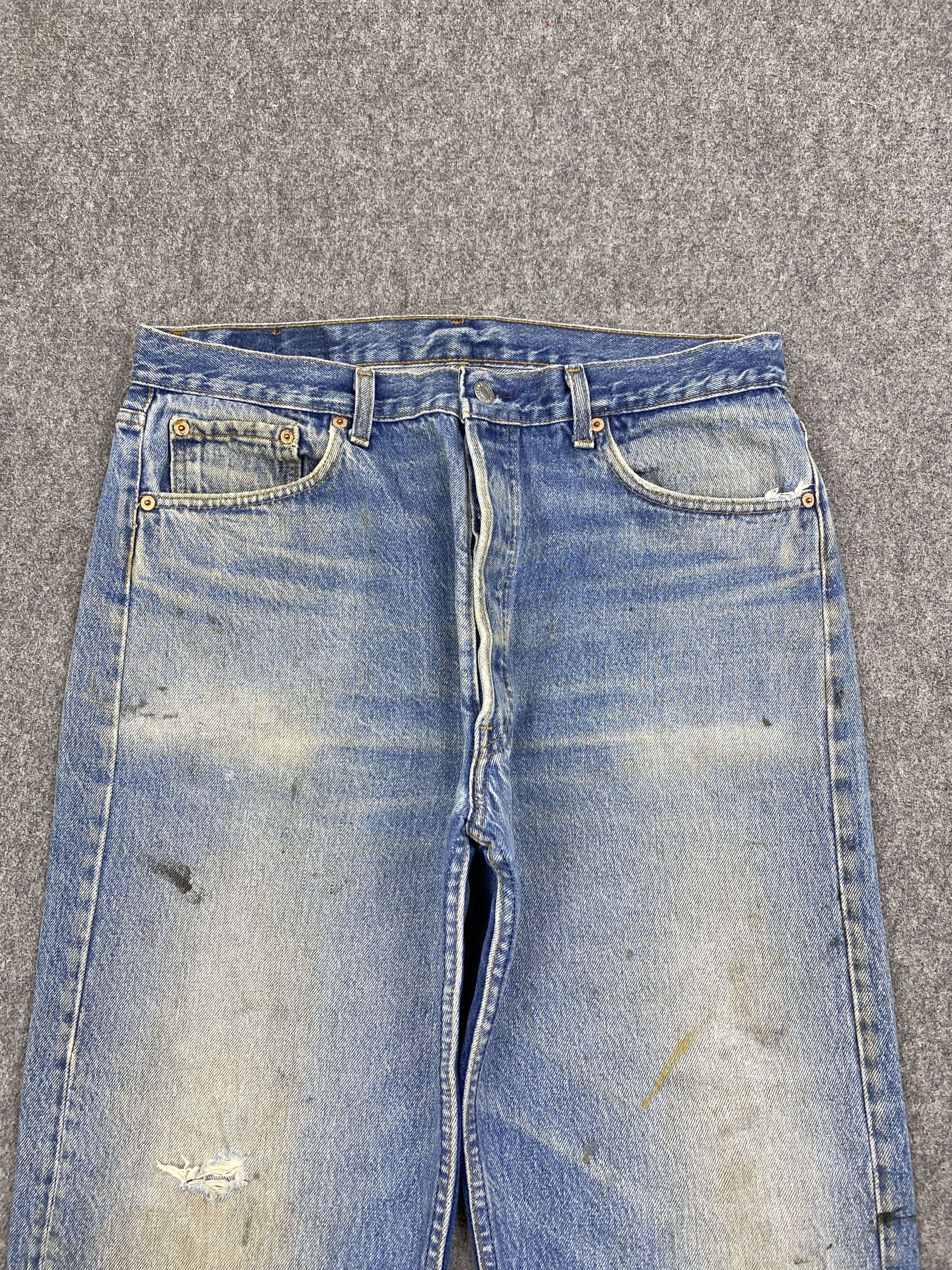 Levi's × Vintage Vintage 90s Levi's 501 Rusty Denim Size US 34 / EU 50 - 2 Thumbnail