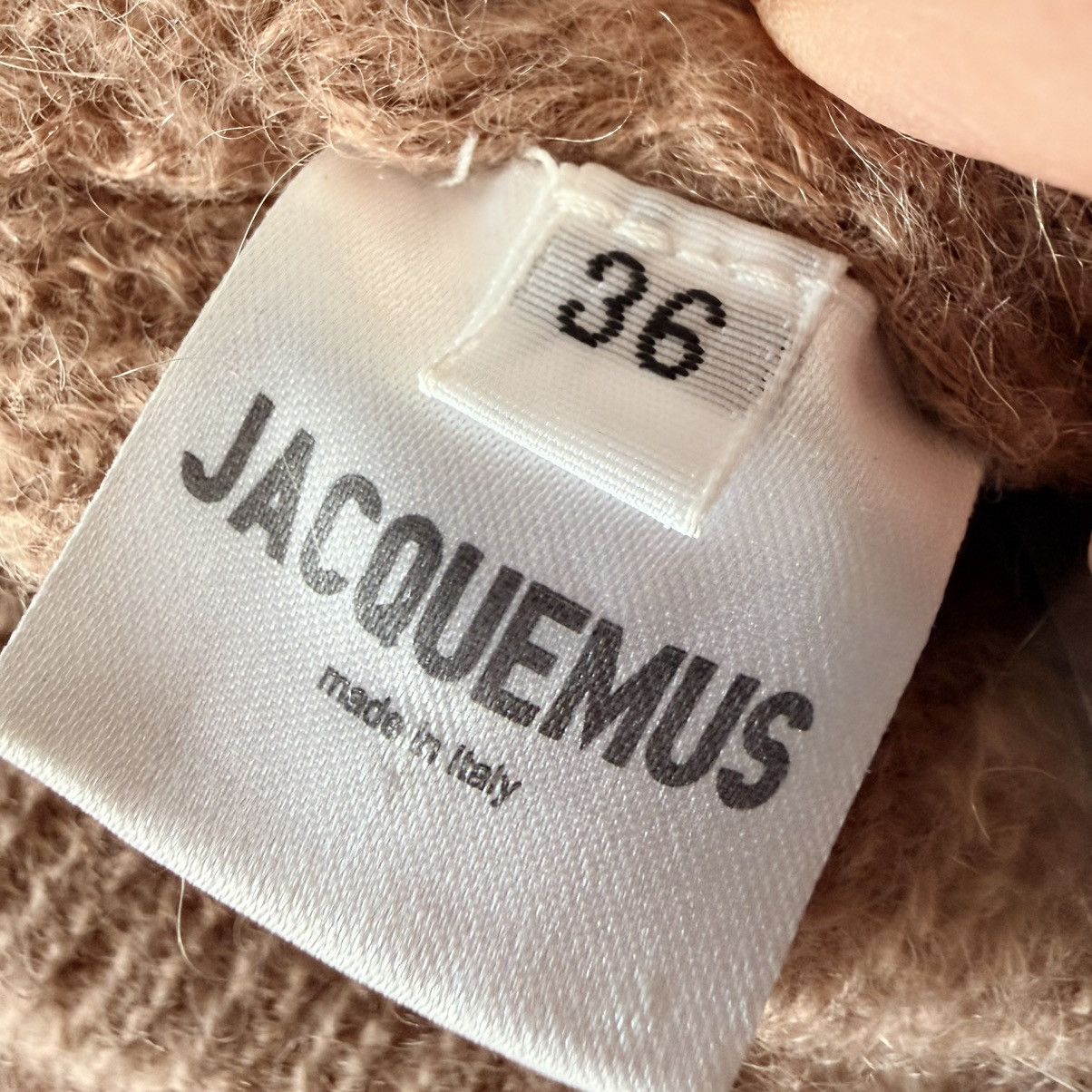 Jacquemus Jacquemus La Maille Dao Ribbed-Knit Sweater Italy 36 Beige Size XS / US 0-2 / IT 36-38 - 12 Thumbnail