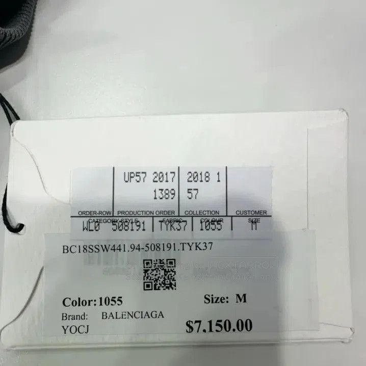 Balenciaga Balenciaga Men's Hooded Sweatshirt with Paris Print. Size US M / EU 48-50 / 2 - 6 Thumbnail