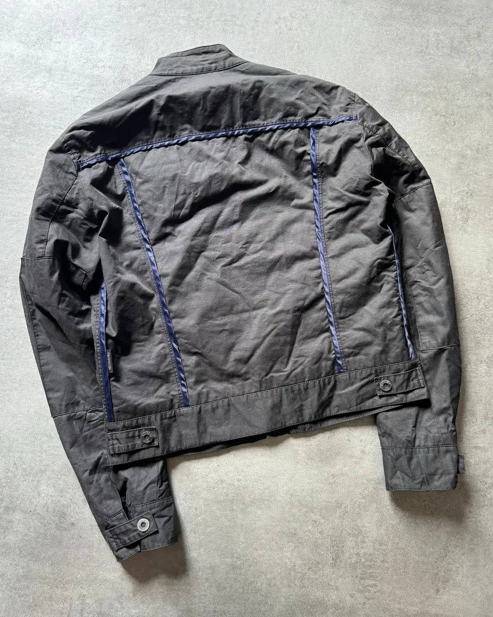 2000s Moschino Black Light Racing Utility Jacket
