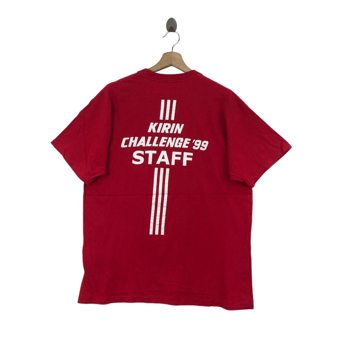 Vintage Vintage KIRIN Challenge ’99 Staff Tee Shirt Adidas Size US L / EU 52-54 / 3 - 3 Thumbnail