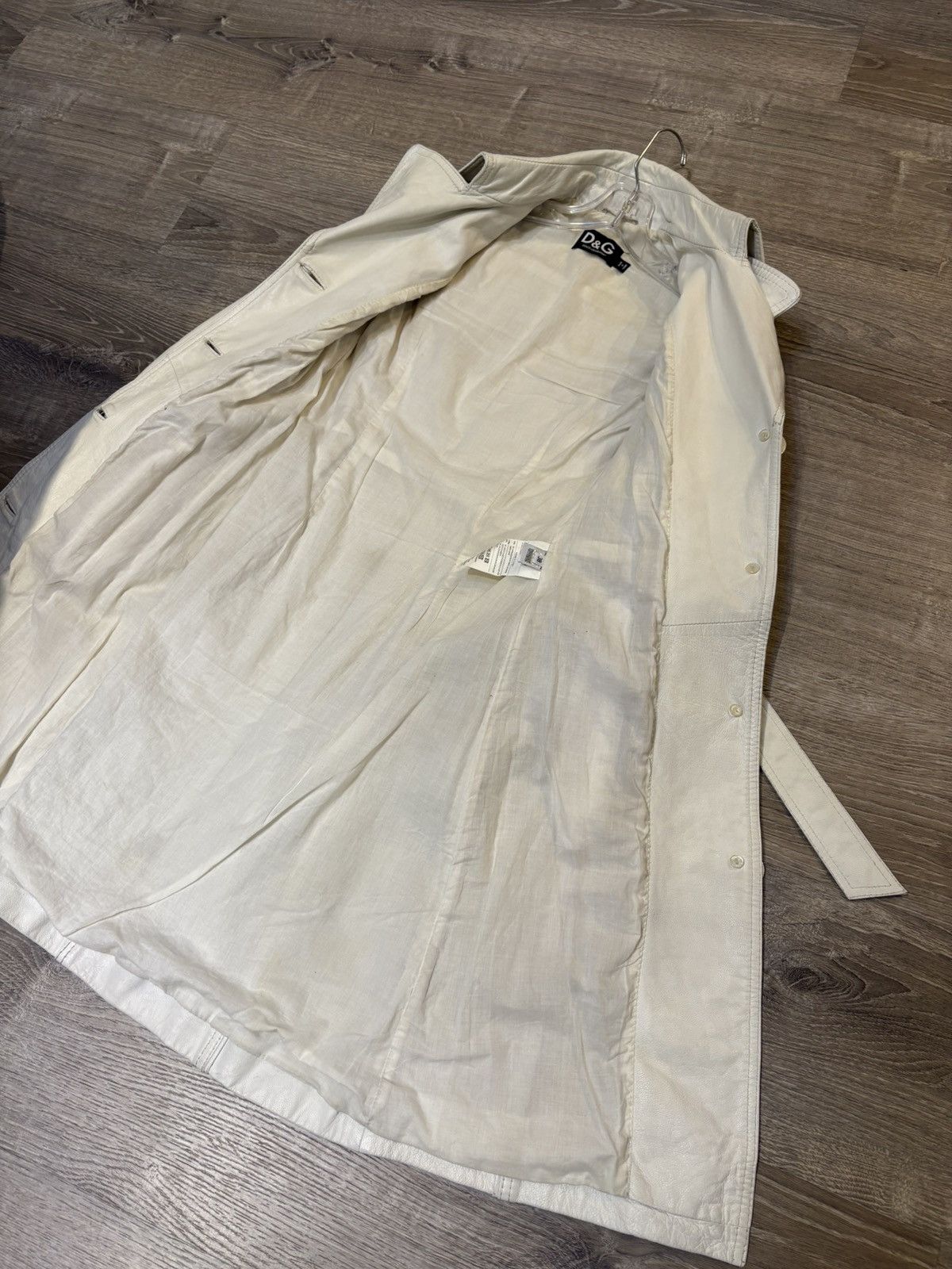 Dolce & Gabbana Dolce & Gabbana White Leather Coat SC0002/TELBO SZ 38 Size XS / US 0-2 / IT 36-38 - 8 Thumbnail