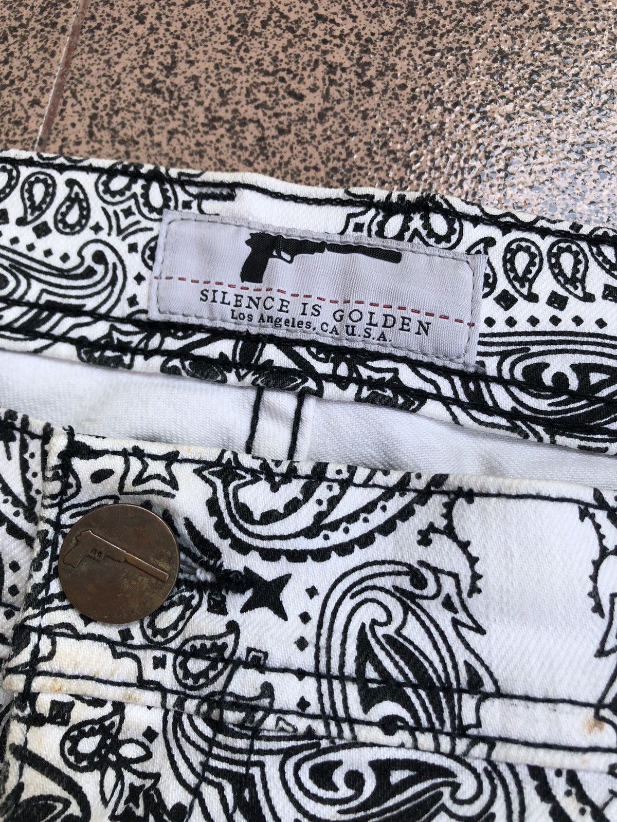 If Six Was Nine Paisley Flared Jeans Silence is Golden Size US 42 / EU 58 - 9 Thumbnail
