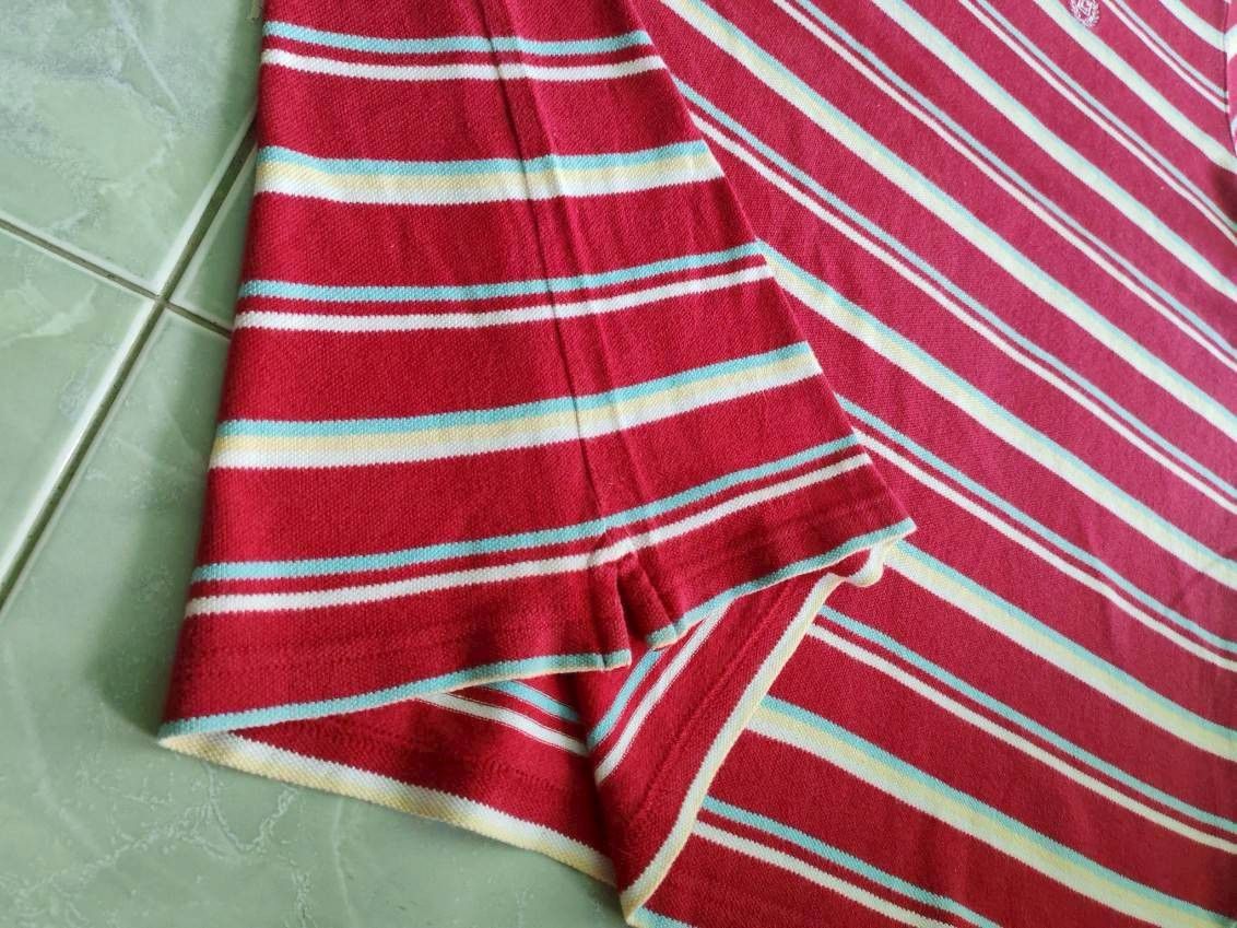 Chaps Ralph Lauren Vintage 90s Chaps Ralph Lauren Polo Shirt Red Striped XL Size US XL / EU 56 / 4 - 5 Thumbnail