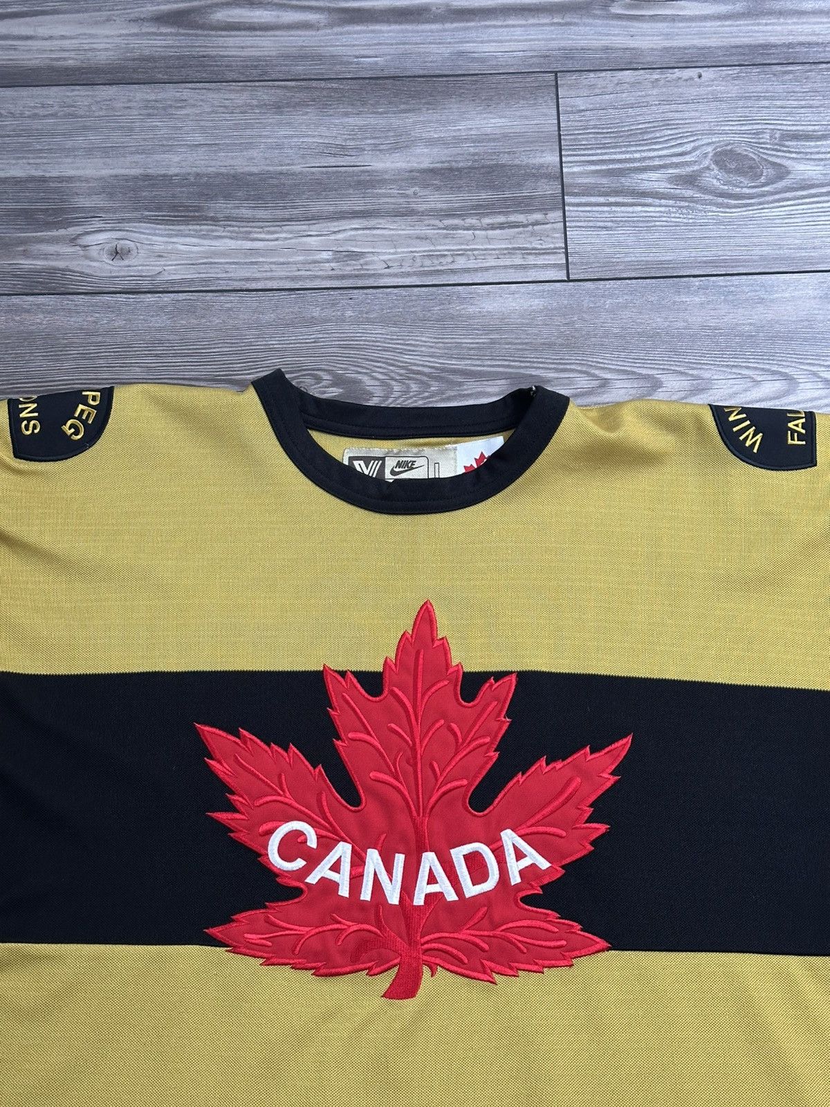 Nike Vintage Nike Team Canada Winnipeg Falcons World Cup Jersey Size US L / EU 52-54 / 3 - 3 Thumbnail
