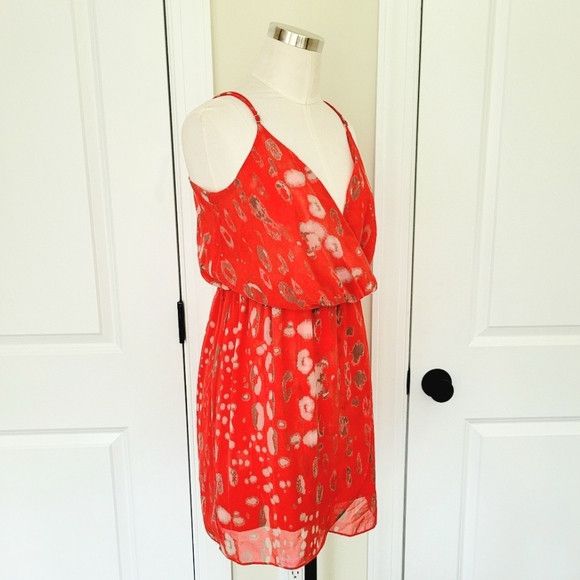 Vacation NWOT Rory Beca Spaghetti Strap Georgette Dress Size S / US 4 / IT 40 - 3 Thumbnail