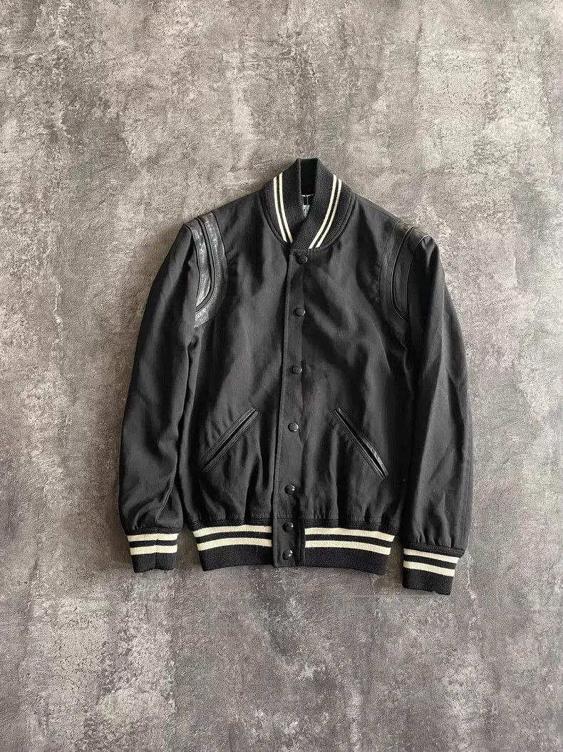 Saint Laurent Paris Saint Laurent Paris Black Samurai Mixed Sheepskin Wool Bas Size US XS / EU 42 / 0 - 1 Thumbnail
