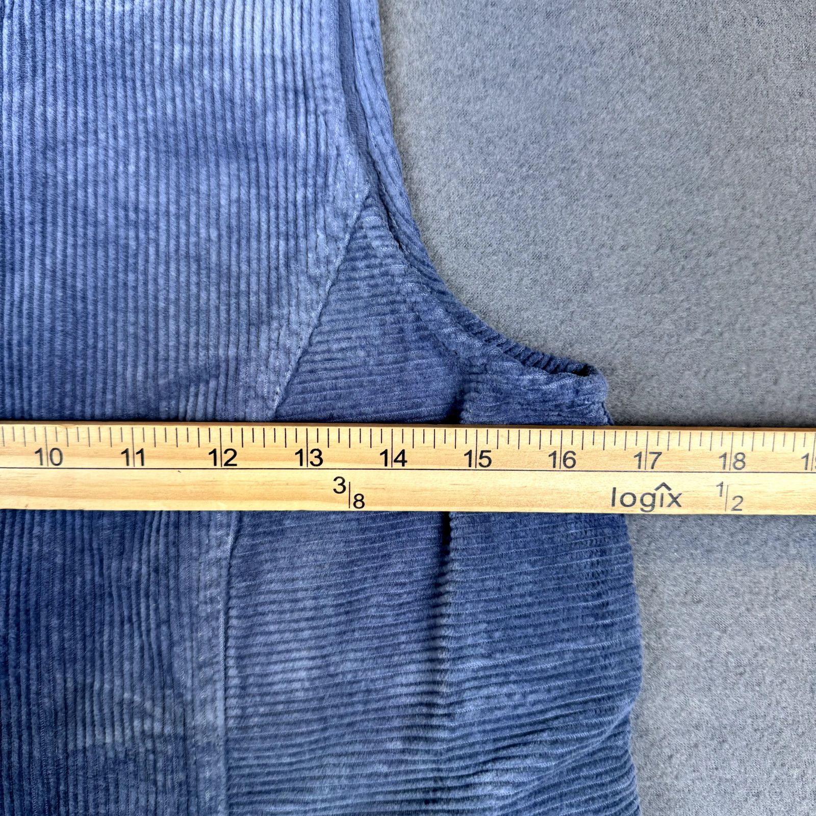 Marine Layer Marine Layer Womens Small Florence Blue Corduroy Sleeveless Size S / US 4 / IT 40 - 3 Thumbnail