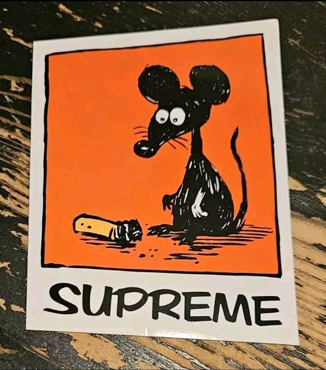 Supreme Supreme Mouse Sean Cliver Sticker Orange SS21 Size ONE SIZE - 1 Preview