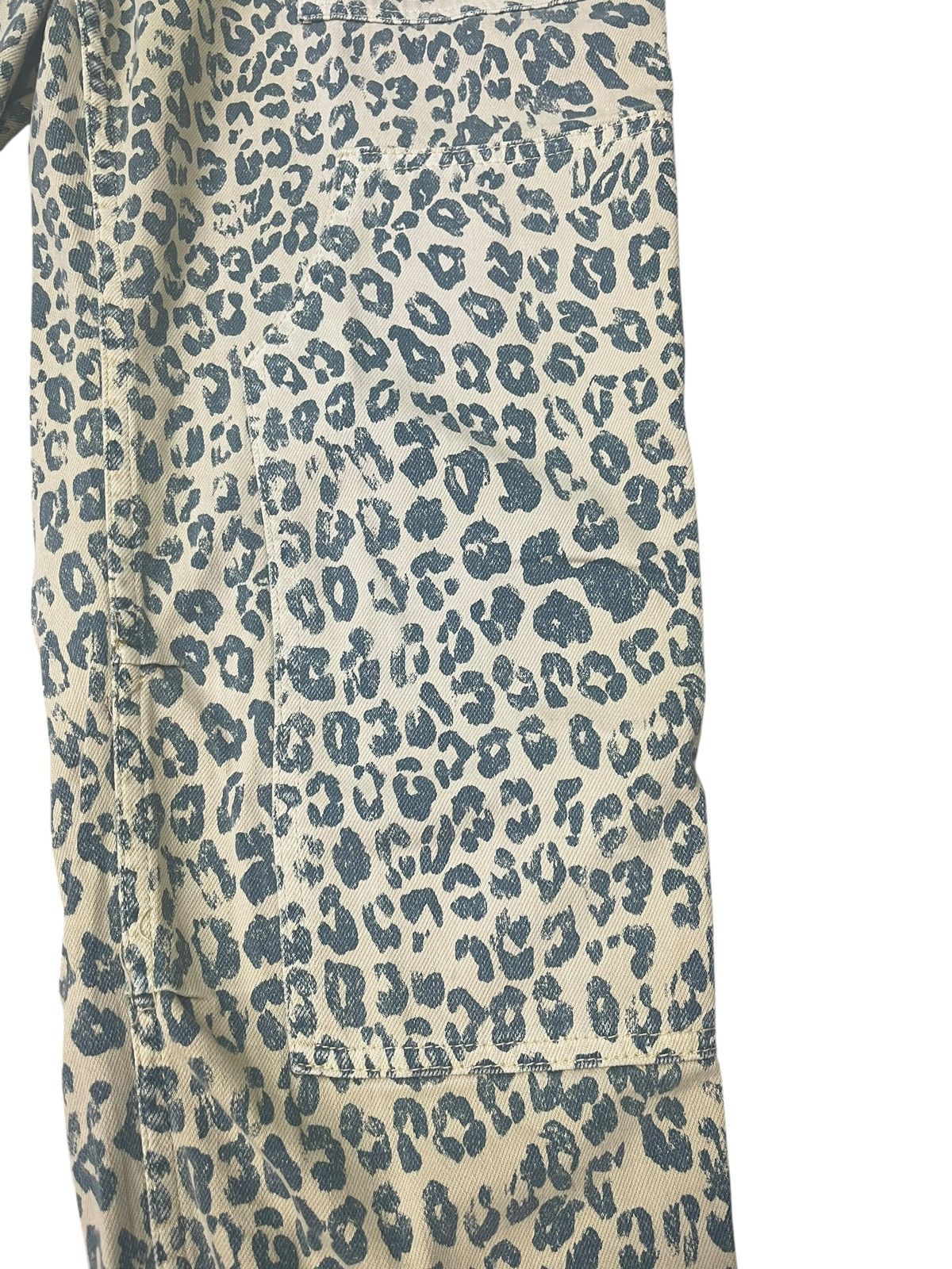 Japanese Brand Vintage Pilcro Jeans Leopard Pattern Fullprint Double Knee Size US 33 - 4 Thumbnail