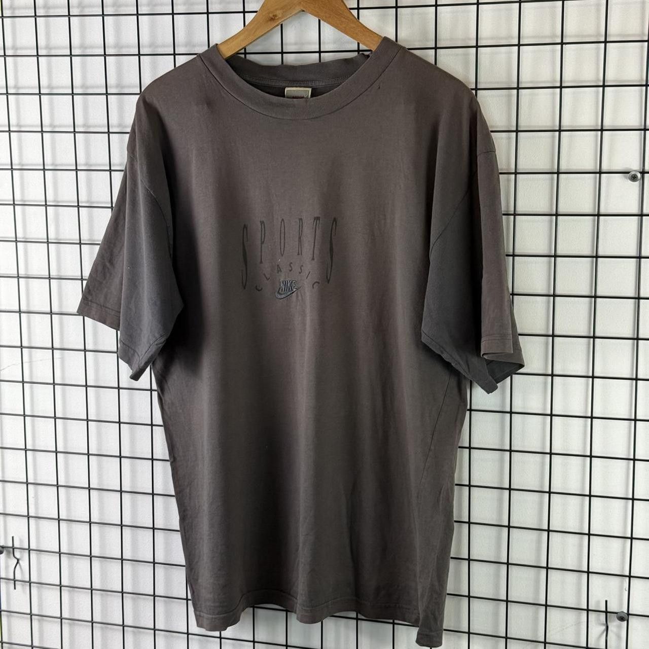 Nike Nike Vintage 90s Spellout Black T shirt Grey Size US L / EU 52-54 / 3 - 2 Thumbnail