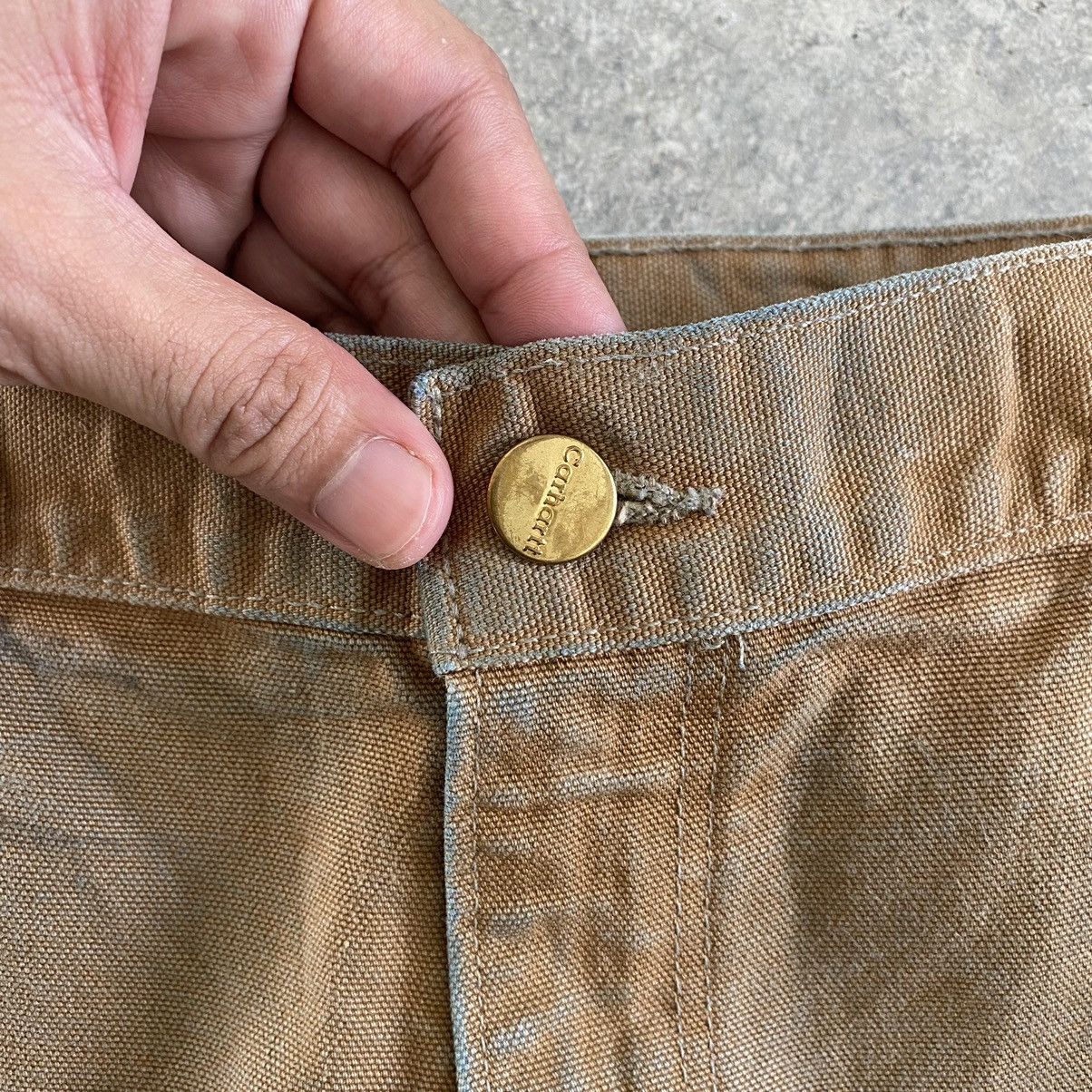 Carhartt VTG Carhartt Double Knee Faded Dirty Carpenter Pants Size US 35 - 7 Thumbnail