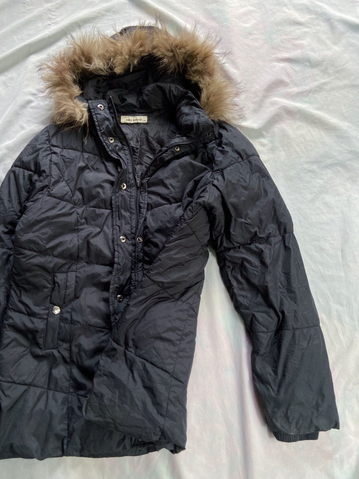 Isamu Katayama Backlash JAPANESE NAVY NATURAL PUFFER DOWN FUR JACKET Size US M / EU 48-50 / 2 - 3 Thumbnail