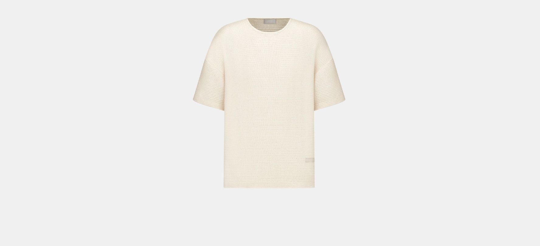 Dior Oversized T-Shirt White Cotton-Blend Knit Size US S / EU 44-46 / 1 - 1 Thumbnail