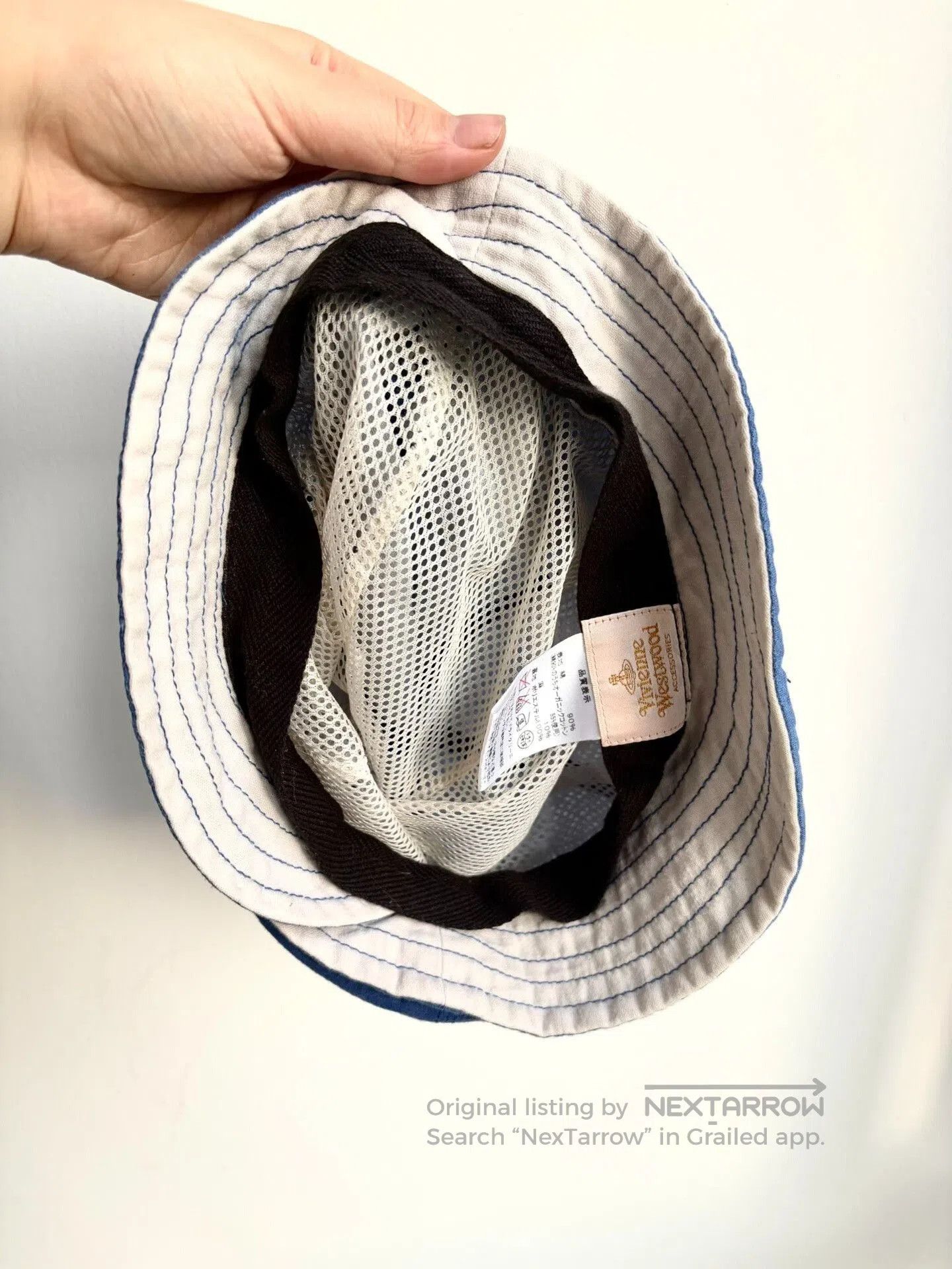 Vivienne Westwood vivienne westwood blue embroidered bucket hat. Size ONE SIZE - 5 Thumbnail