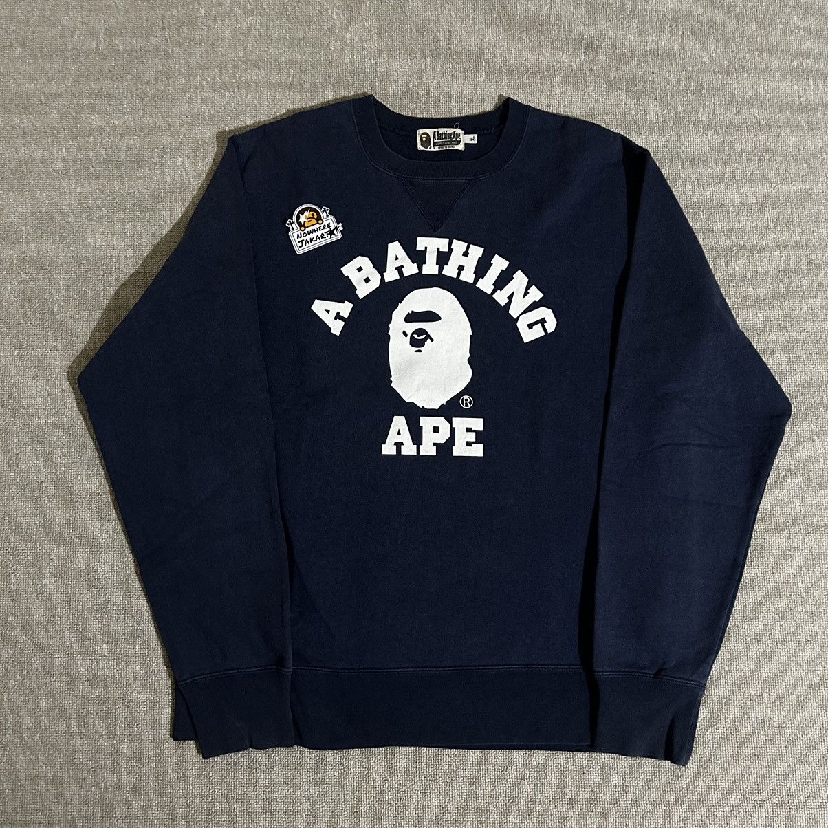 Champion Reverse Weave Champion Acid Wash Crewneck Sweatshirt Bape