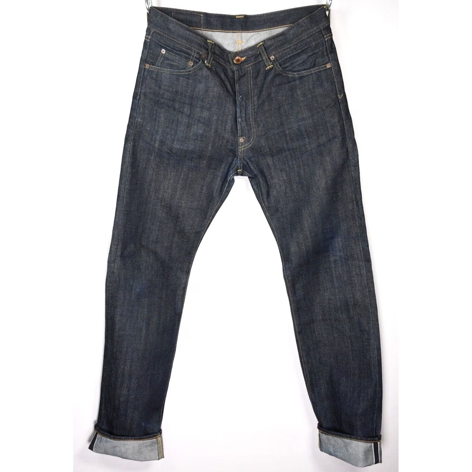 Edwin EDWIN Nashville 865B 14oz Selvage Japanese Denim Jeans Men W32 L34 Blue Cotton Retro 90s (Vintage?) Size US 32 / EU 48 - 2 Thumbnail