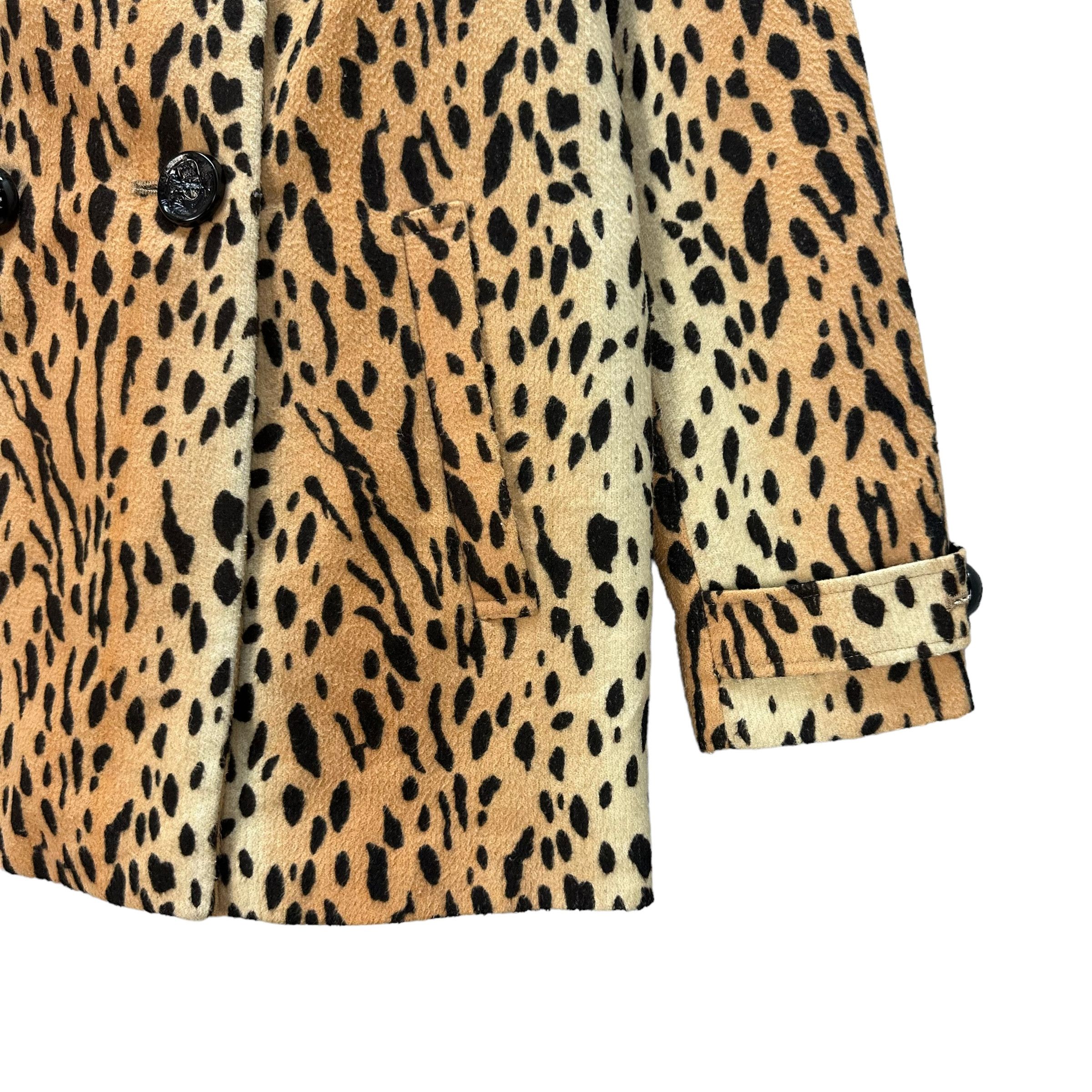 SLY SLY CHEETAH DOUBLE BREASTED COAT #8687-021 Size S / US 4 / IT 40 - 7 Thumbnail