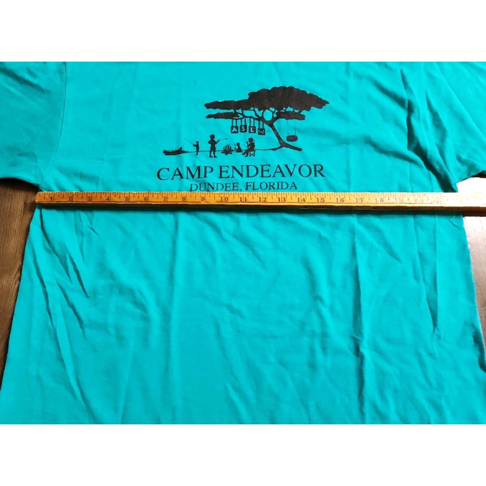 Jerzees Mens XL ASL Sign Language Camp Endeavor Double Sided T Shirt Dundee FL Size US XL / EU 56 / 4 - 4 Thumbnail