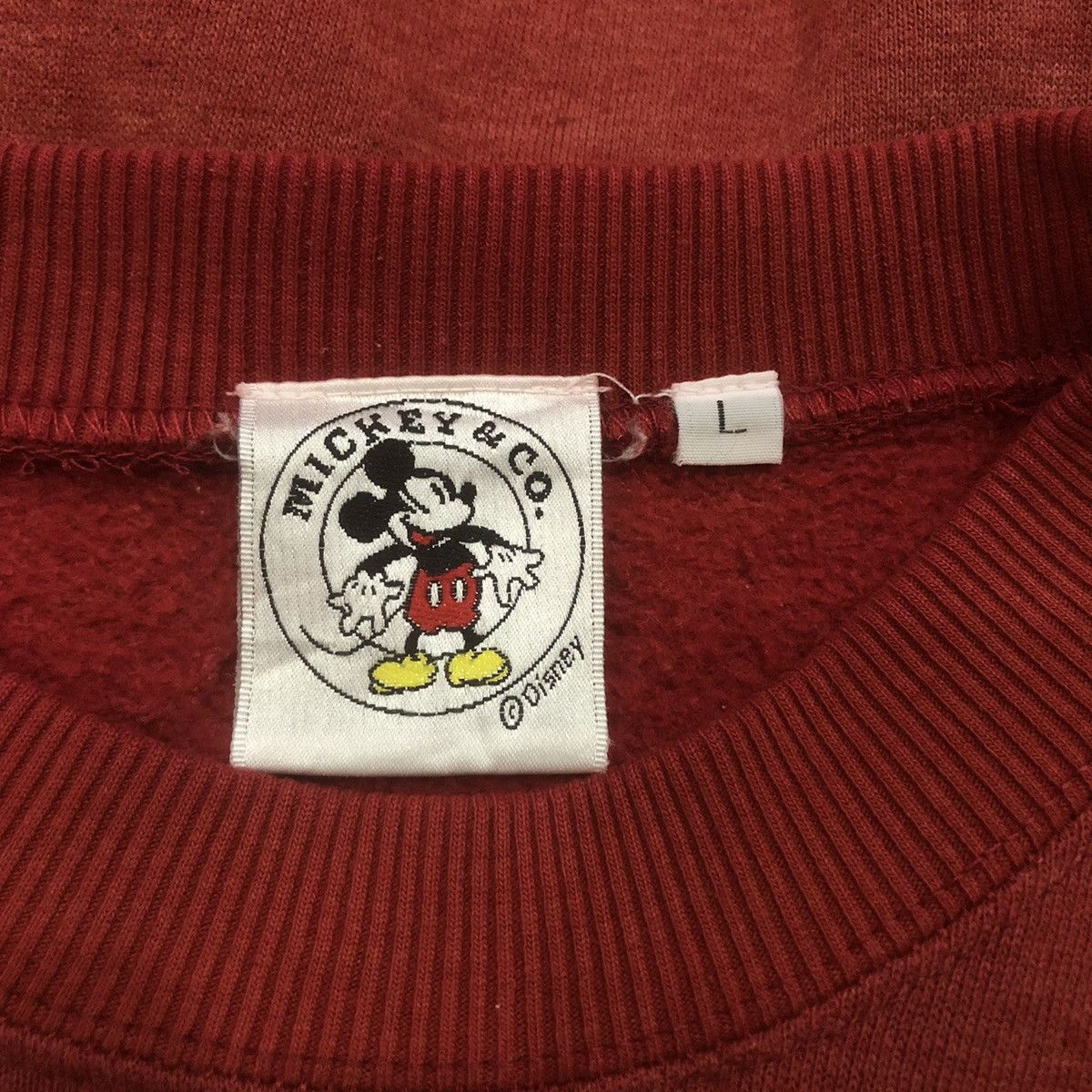 Disney × Vintage 90’ Disney Mickey Mouse Pullover Sweatshirt Size US L / EU 52-54 / 3 - 6 Thumbnail
