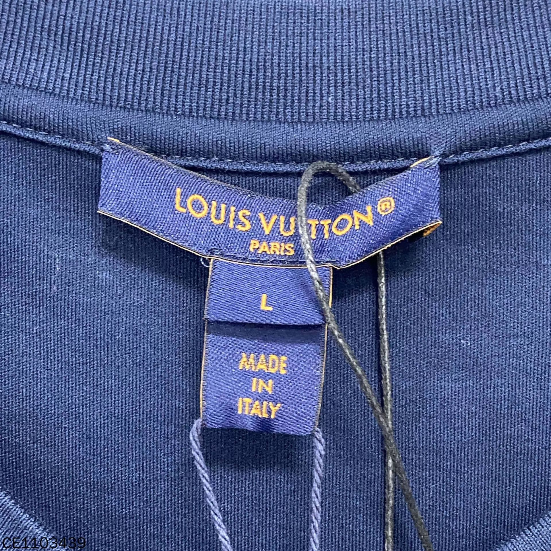 Louis Vuitton LV 25 Navy Blue Badge Dress L NWT Size L / US 10 / IT 46 - 5 Thumbnail