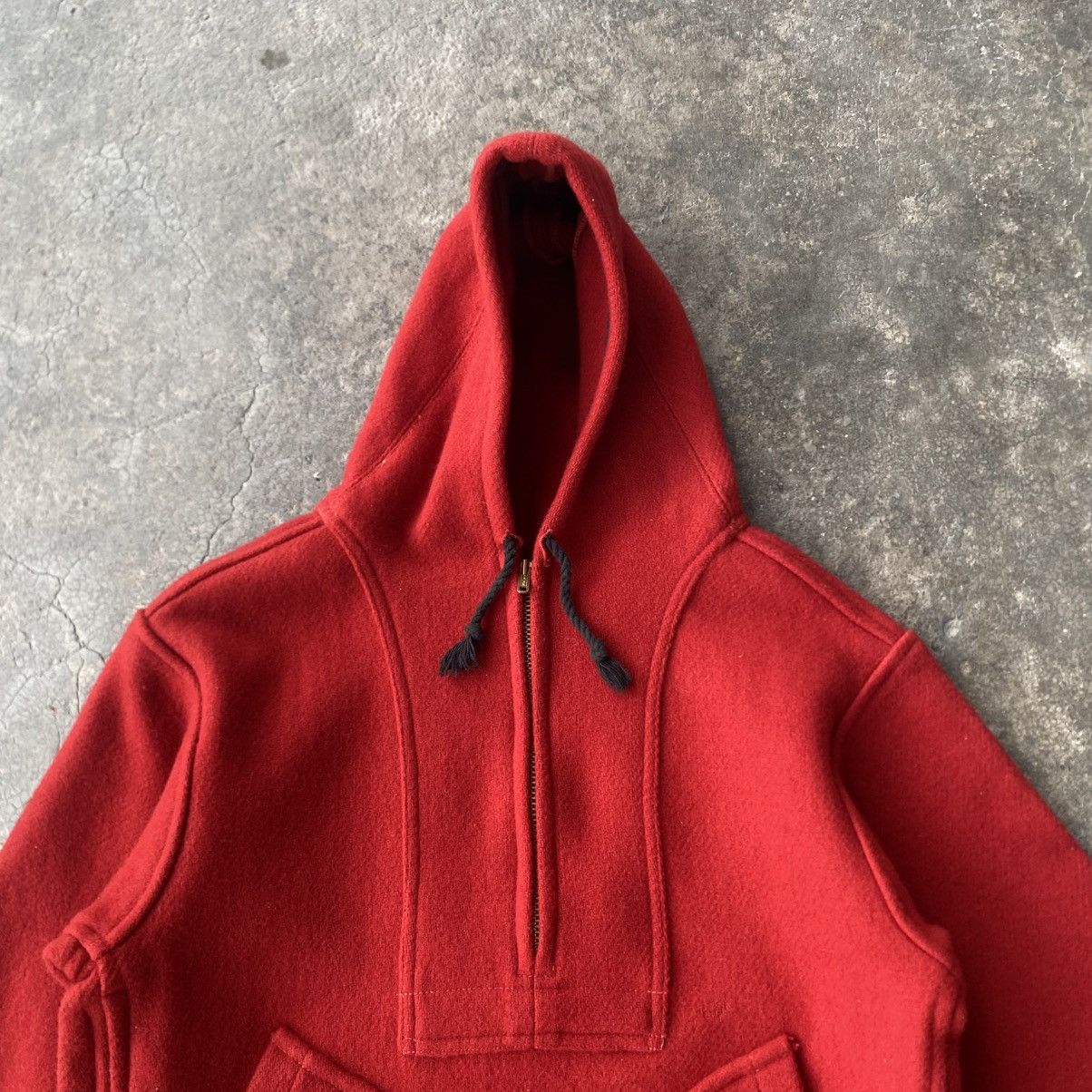 Warehouse Warehouse Pullover Wool Melton Jacket Side Zipper Talon USA Size US S / EU 44-46 / 1 - 4 Thumbnail