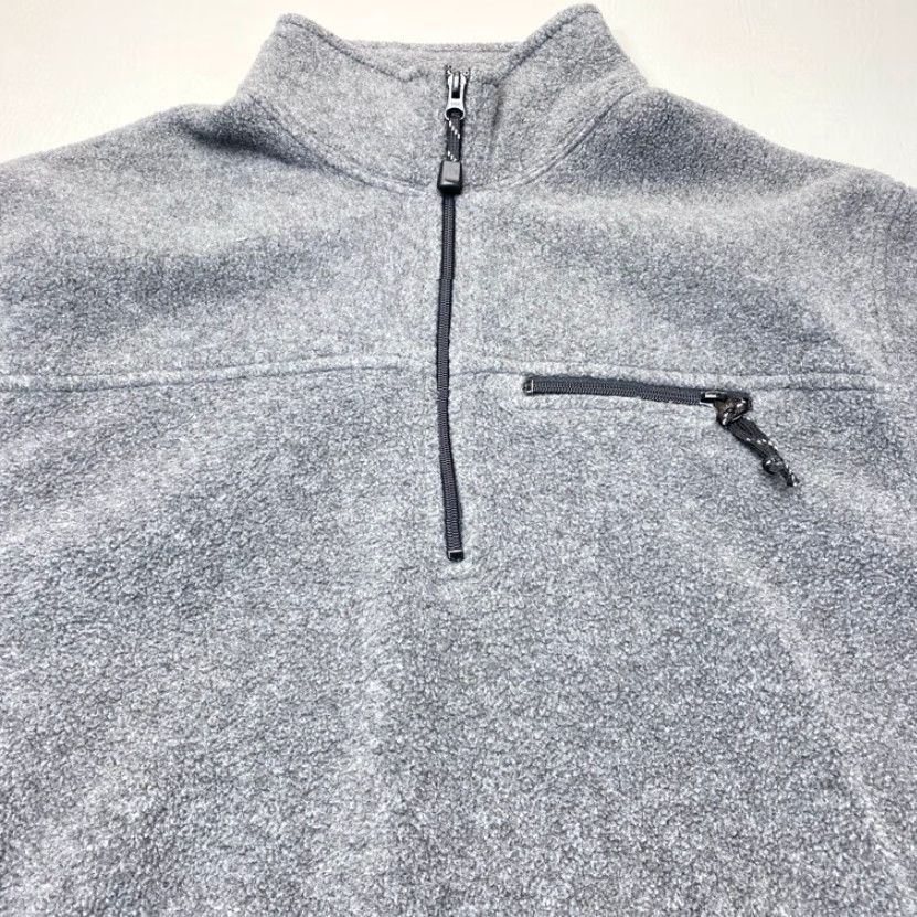 J.Crew J Crew JCMG Multiglisse 1/4 Zip Pullover Fleece Sweater Mens Large Gray Pockets Size US L / EU 52-54 / 3 - 5 Thumbnail