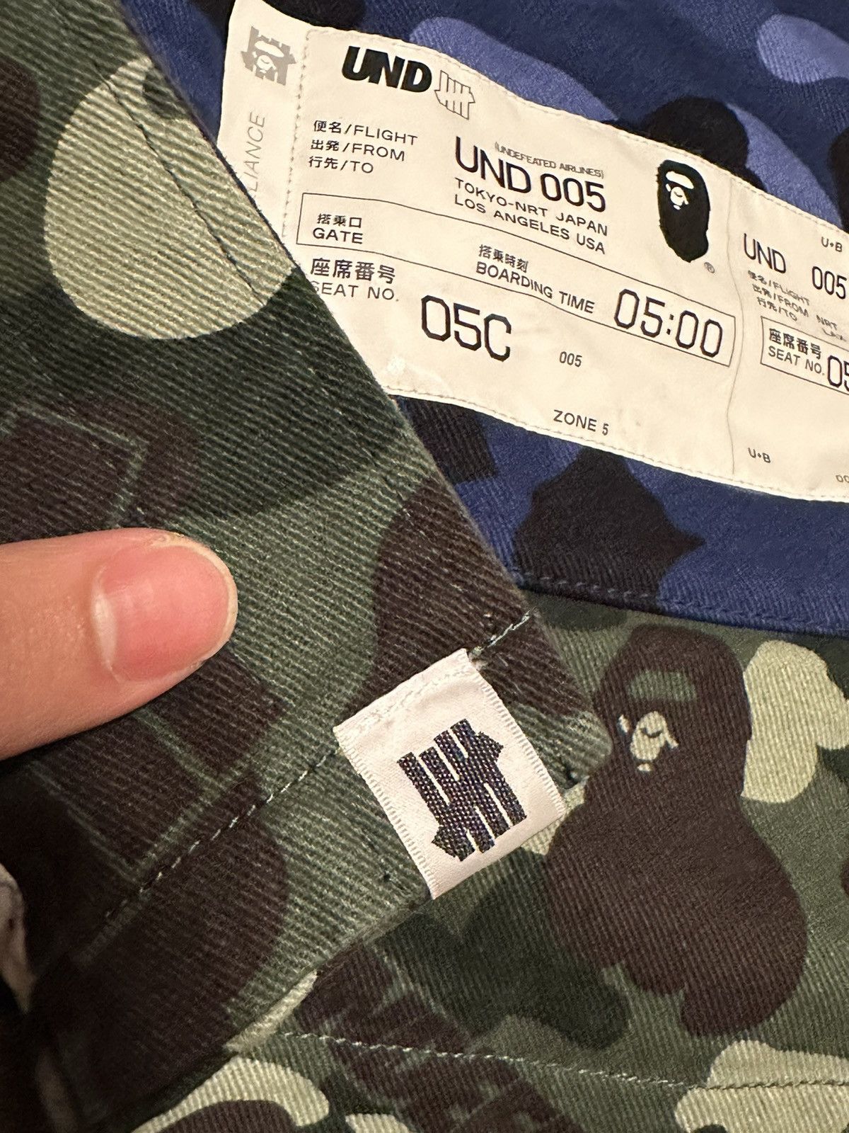 Bape × Undefeated Bape x Undefeated Color Camo Flannel Jacket Size US XXL / EU 58 / 5 - 7 Thumbnail