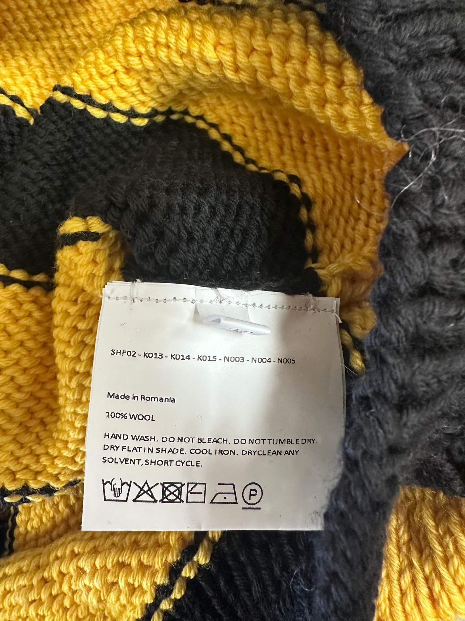Sky High Farm Workwear Hand Knit Bee Sweater Size US L / EU 52-54 / 3 - 3 Thumbnail