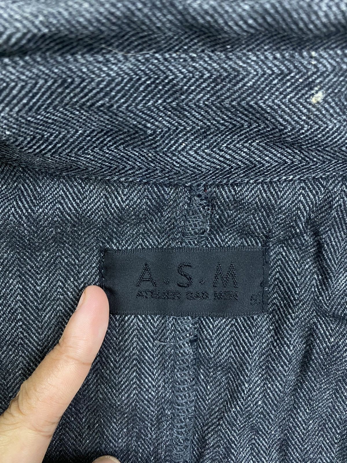 Japanese Brand Vtg A.S.M Atelier Sab Men Western Style Denim Button Shirt Size US M / EU 48-50 / 2 - 9 Thumbnail