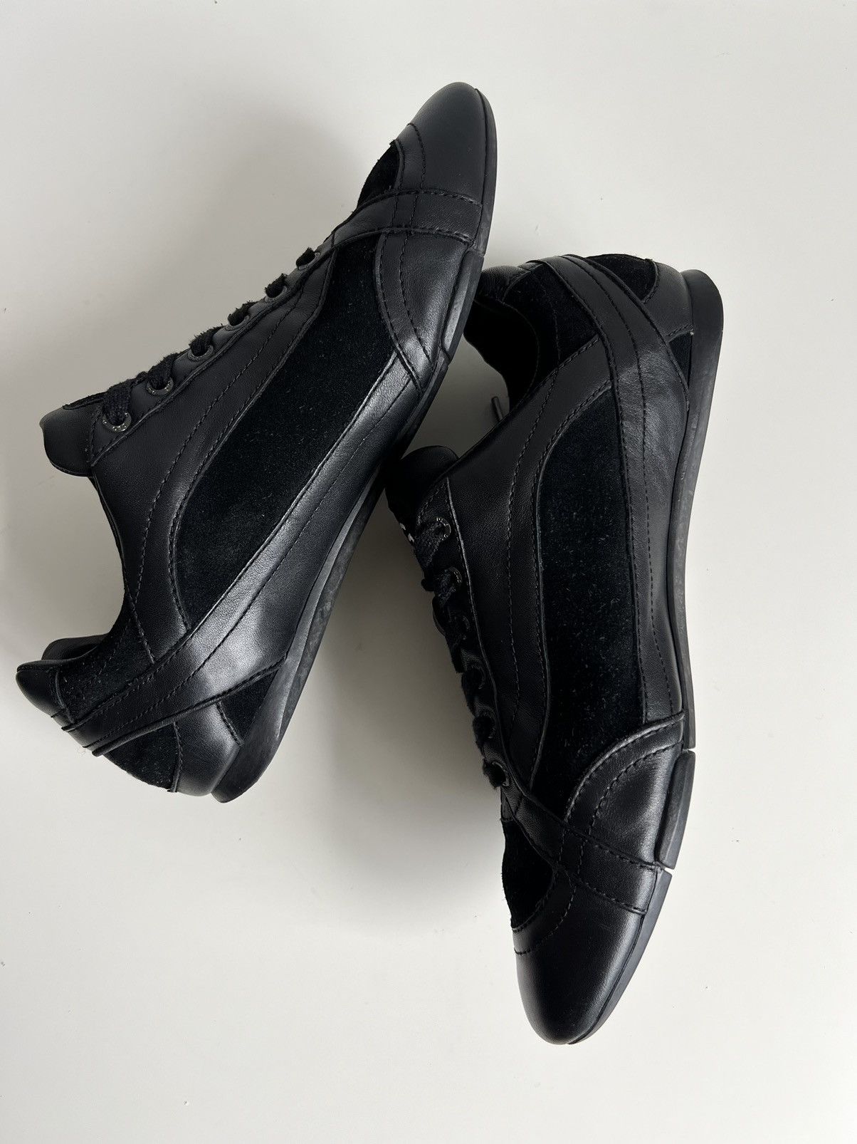 Dolce & Gabbana 🔥 Vintage 00s Dolce&Gabbana Spider Low-top Leather Sneakers Size US 7.5 / EU 40-41 - 8 Thumbnail