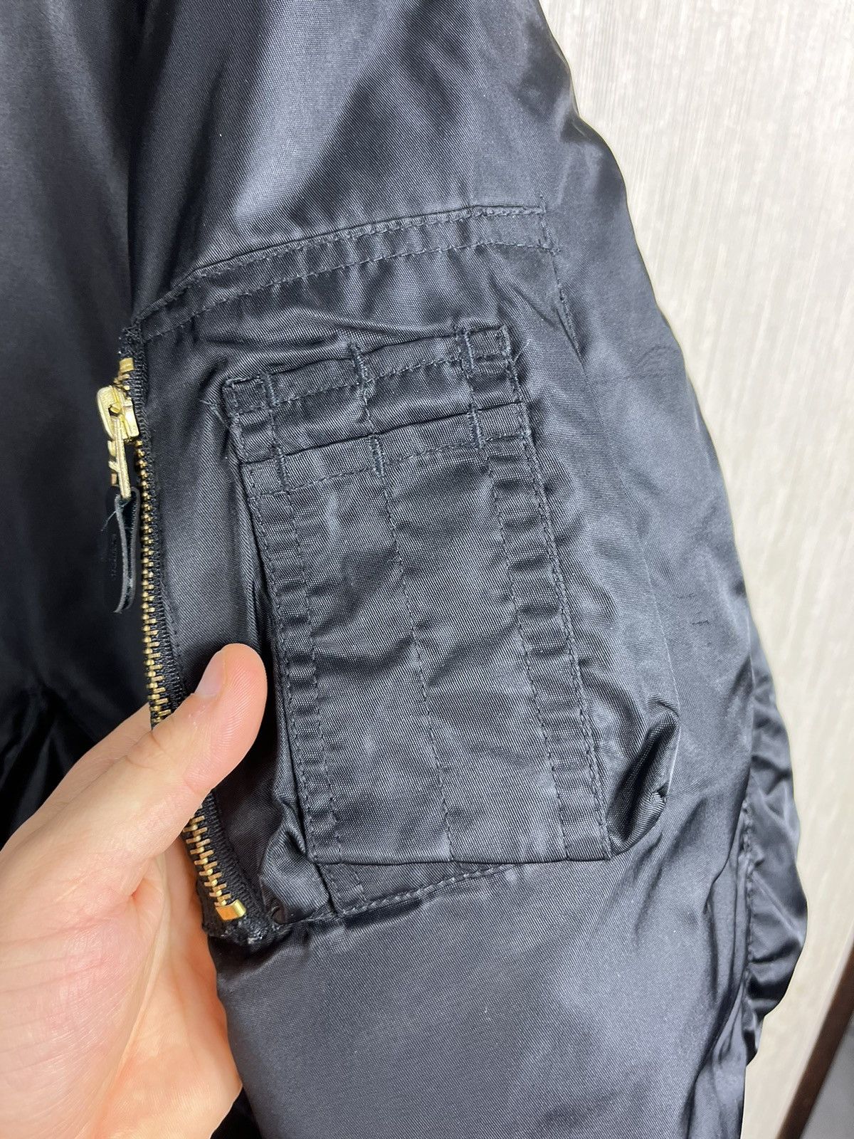 Vintage Vintage MA-1 military nylon bomber boxy jacket flyers Size US S / EU 44-46 / 1 - 9 Thumbnail
